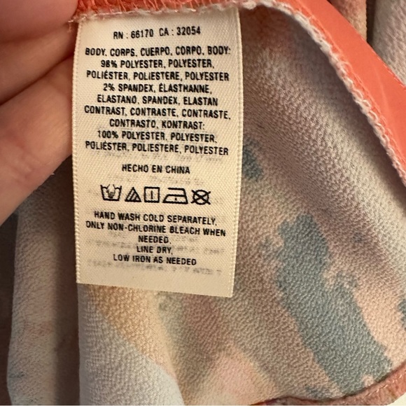 Anthropologie Floreat | Orange & Ivory Striped Boho Kimono Sleeve Top One Size - Picture 3 of 15